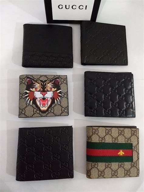 billetera gucci hombre original|Gucci monogrammed wallet.